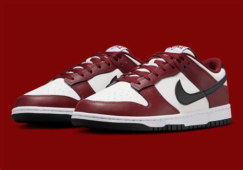 nike dunks dark red|nike dunk low retro red.